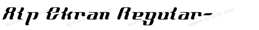 Alp Ekran Regular字体转换